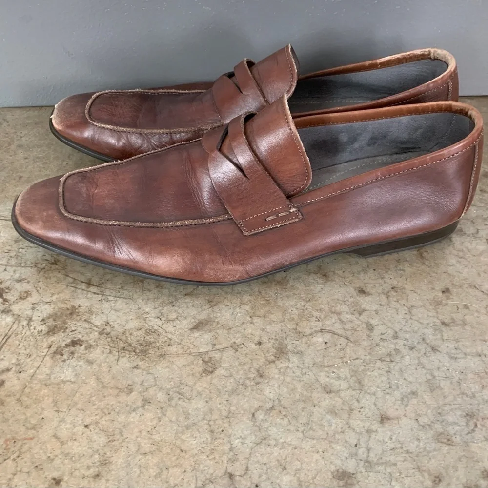 Magnanni Leather Penny Loafers‎ Size 9M